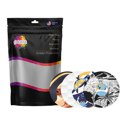 Boys Summer Variety Patch Pro Tape Designed for the FreeStyle Libre 3 - Pump Peelz