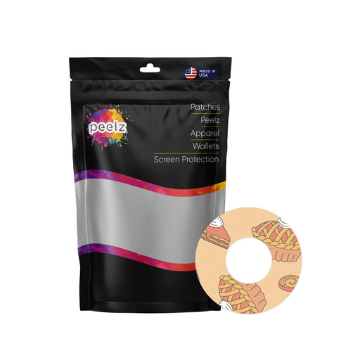 Thanksgiving Pies Patch Pro Tape Designed for the FreeStyle Libre 2 - Pump Peelz