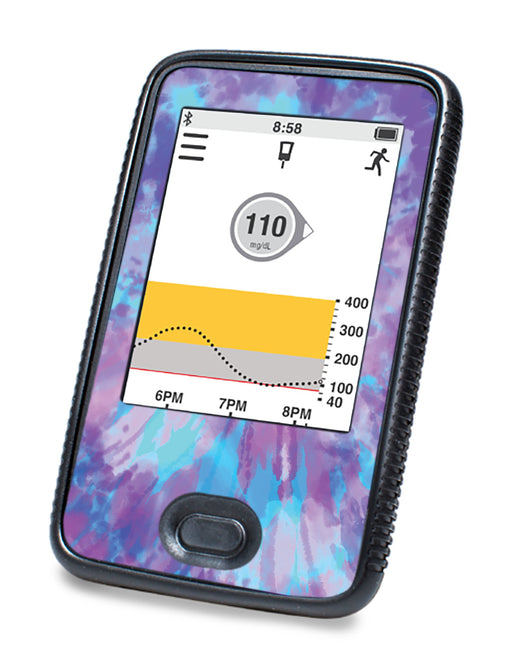 Endless Summer Tie-Dye For Dexcom G6© Touchscreen Receiver Peelz Continuous Glucose Monitor