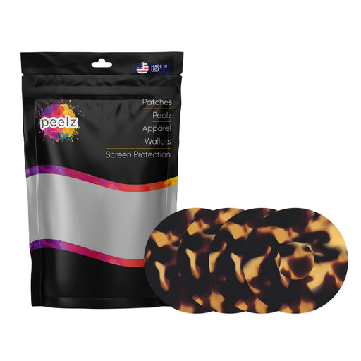 Tortoise shell Patch+ Tape Designed for the FreeStyle Libre 3 - Pump Peelz