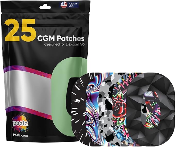 Elevate Your Diabetes Management with Pump Peelz's 25 Patch Variety Packs on Amazon