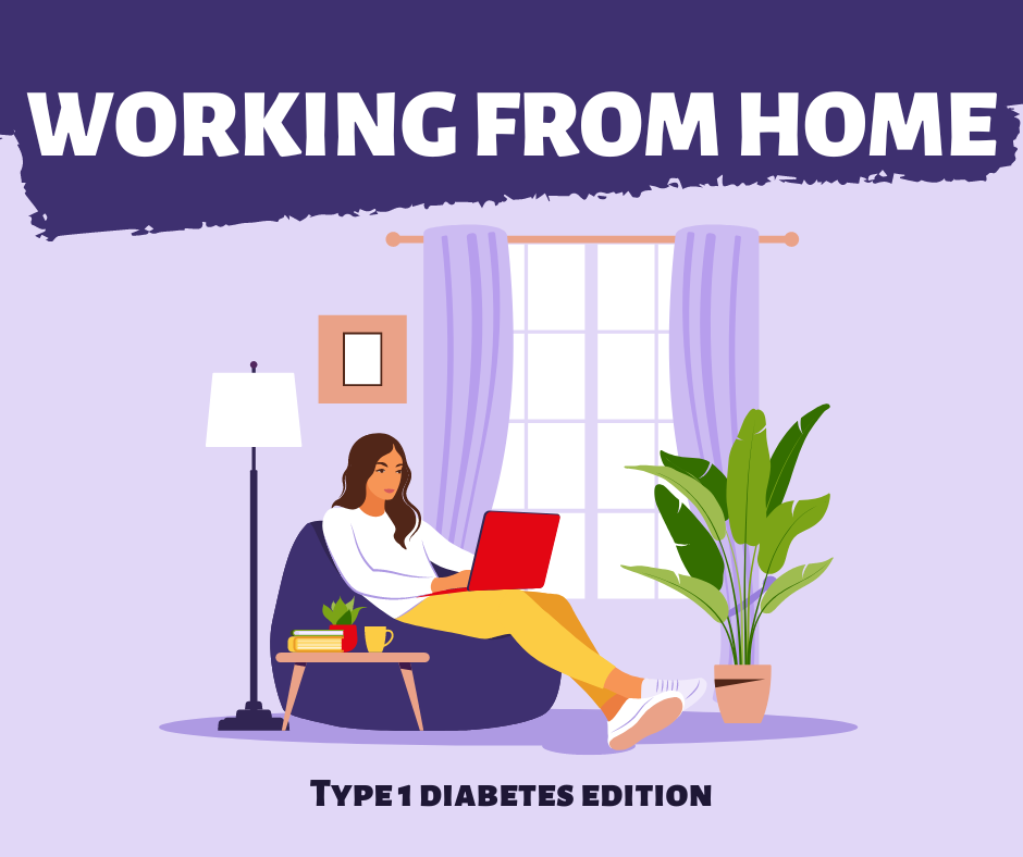 Working from Home with T1D - How to Keep Moving-Pump Peelz