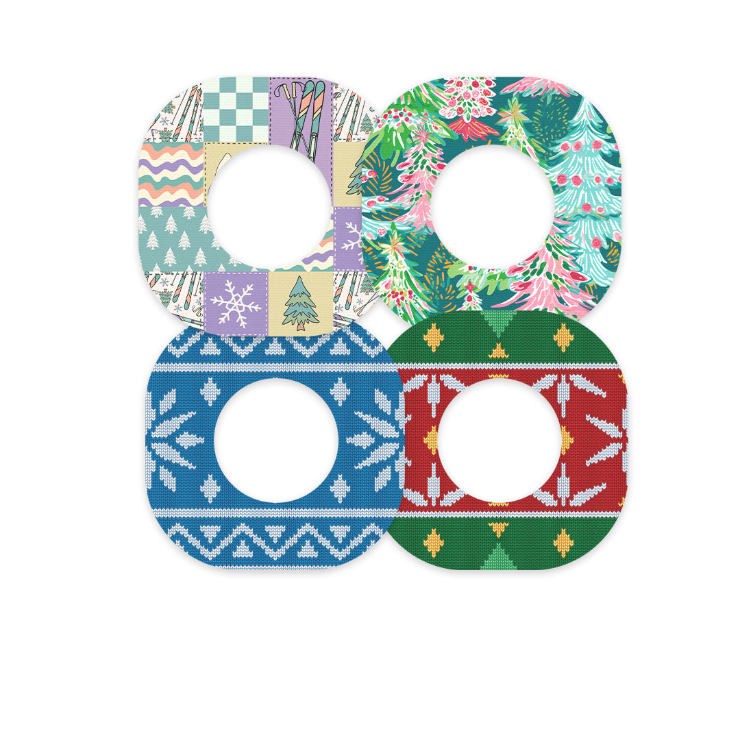 Winter Wonderland Variety Dexcom G7 and Stelo Patch Tape - Pump Peelz