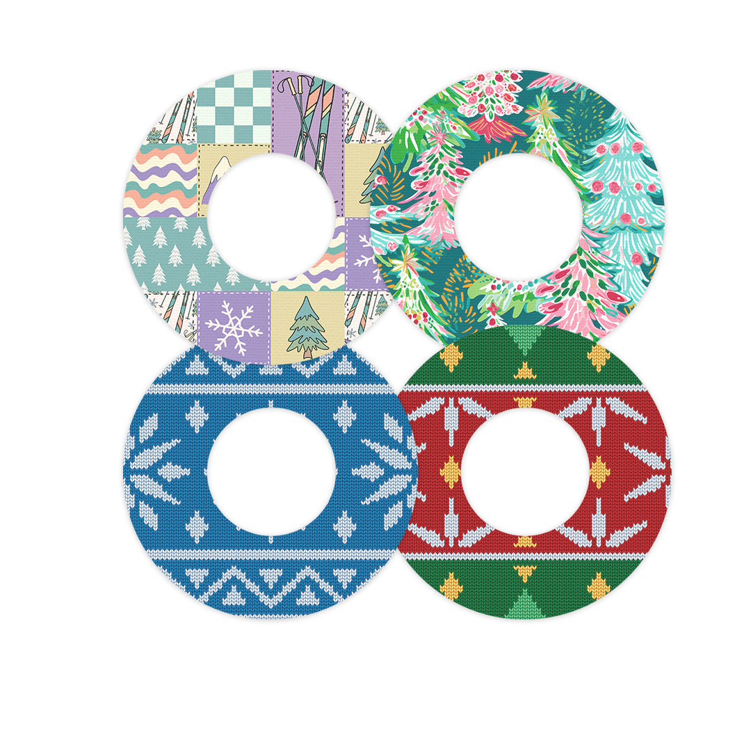 Winter Wonderland Variety Patch  Tape Designed for the FreeStyle Libre 2 - Pump Peelz