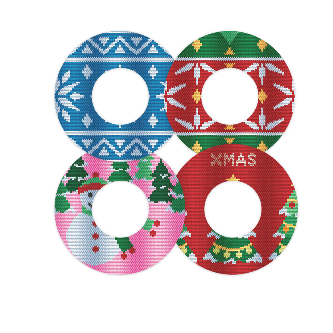 Ugly Sweater Variety Patch  Tape Designed for the FreeStyle Libre 2 - Pump Peelz
