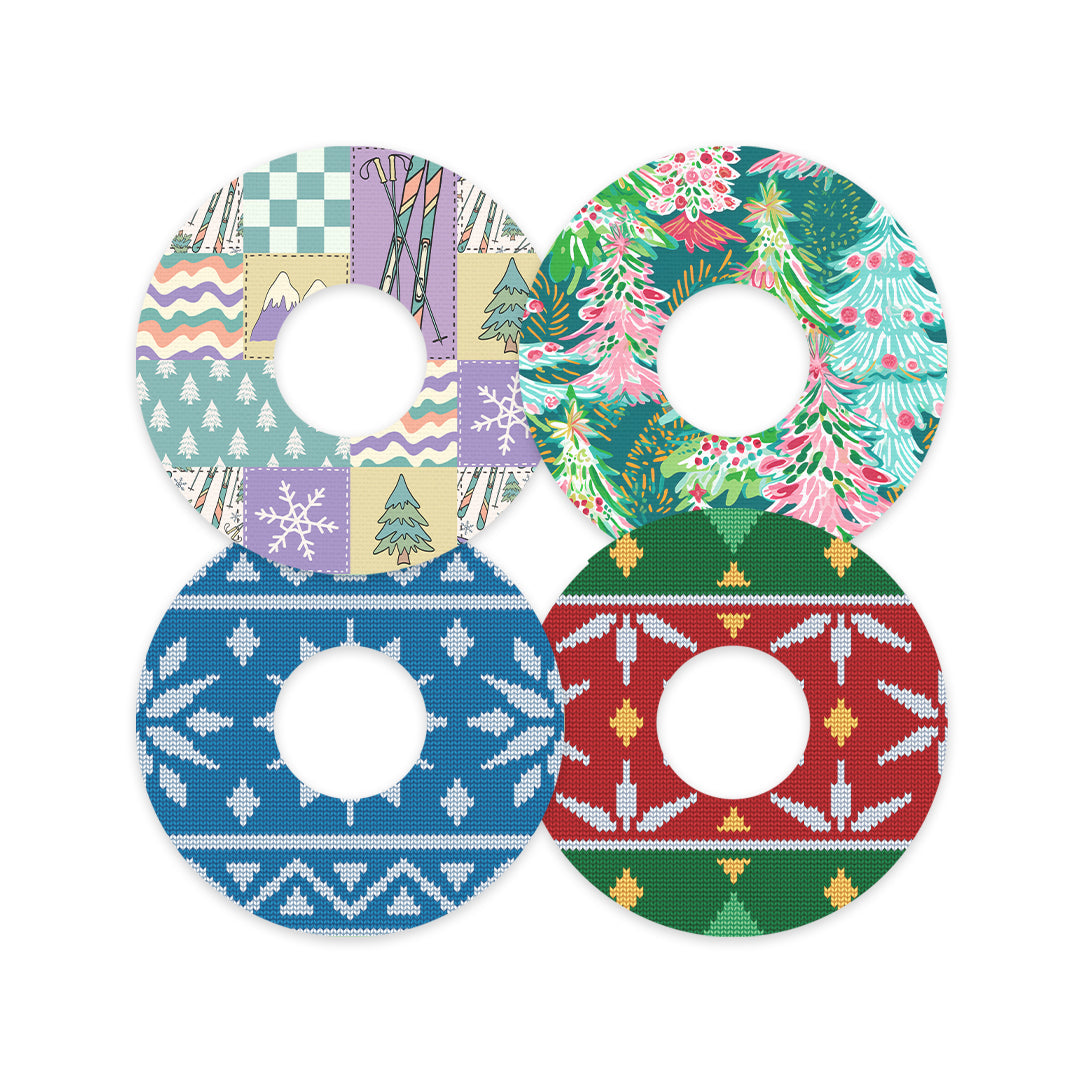 Winter Wonderland Variety Patch  Tape Designed for the FreeStyle Libre 3 - Pump Peelz