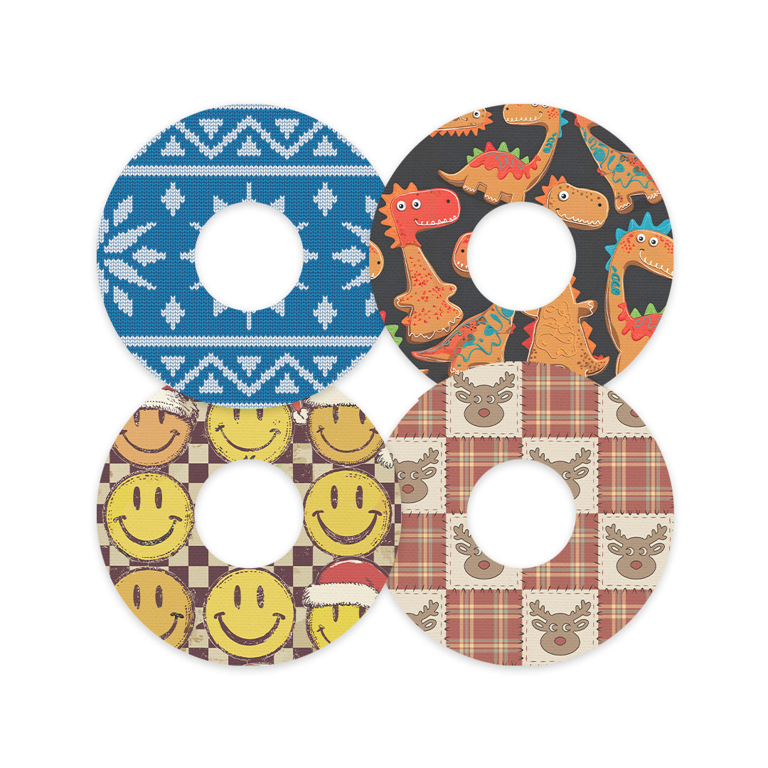 North Pole Crew Variety Patch  Tape Designed for the FreeStyle Libre 3 - Pump Peelz