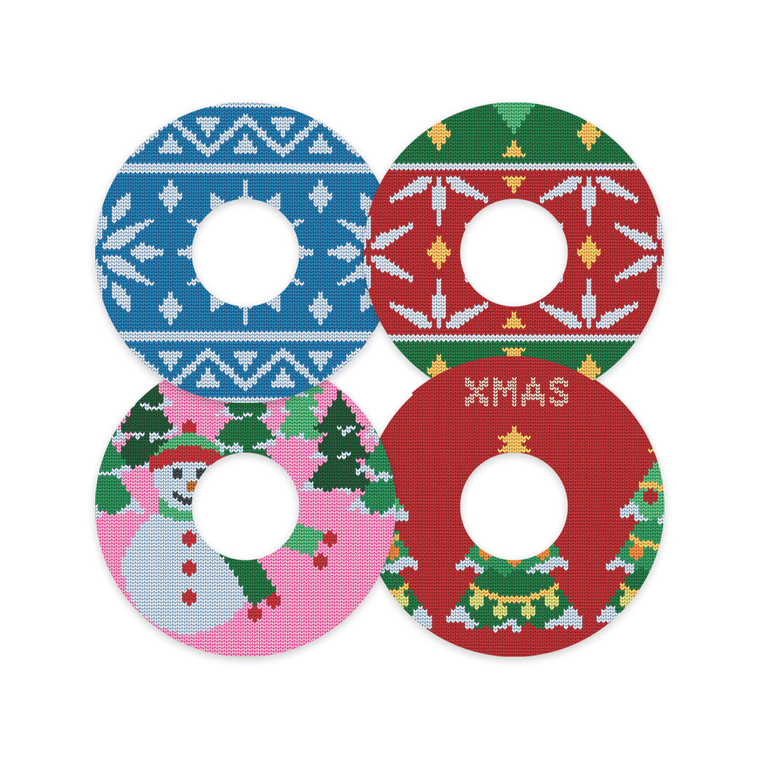 Ugly Sweater Variety Patch  Tape Designed for the FreeStyle Libre 3 - Pump Peelz