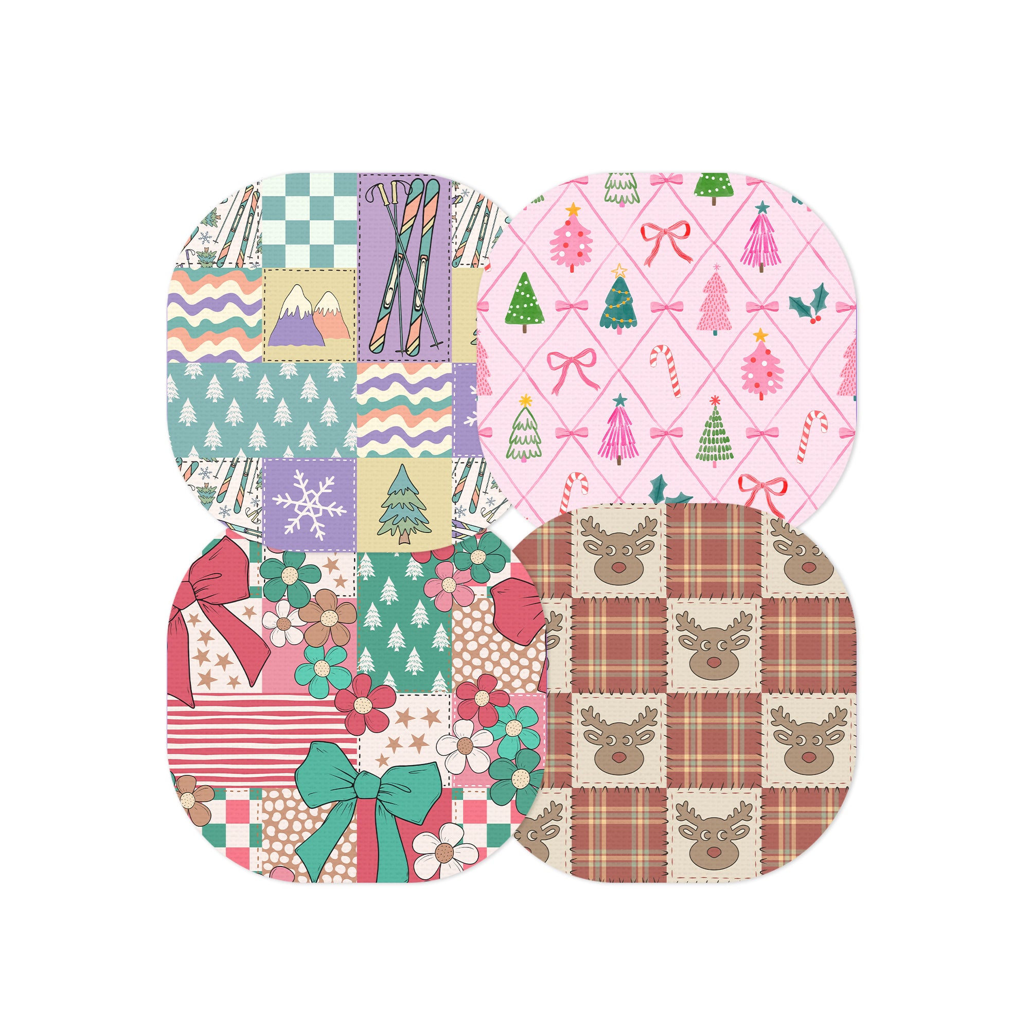 Holiday Patchwork Variety Pack Overpatch Tape - Pump Peelz