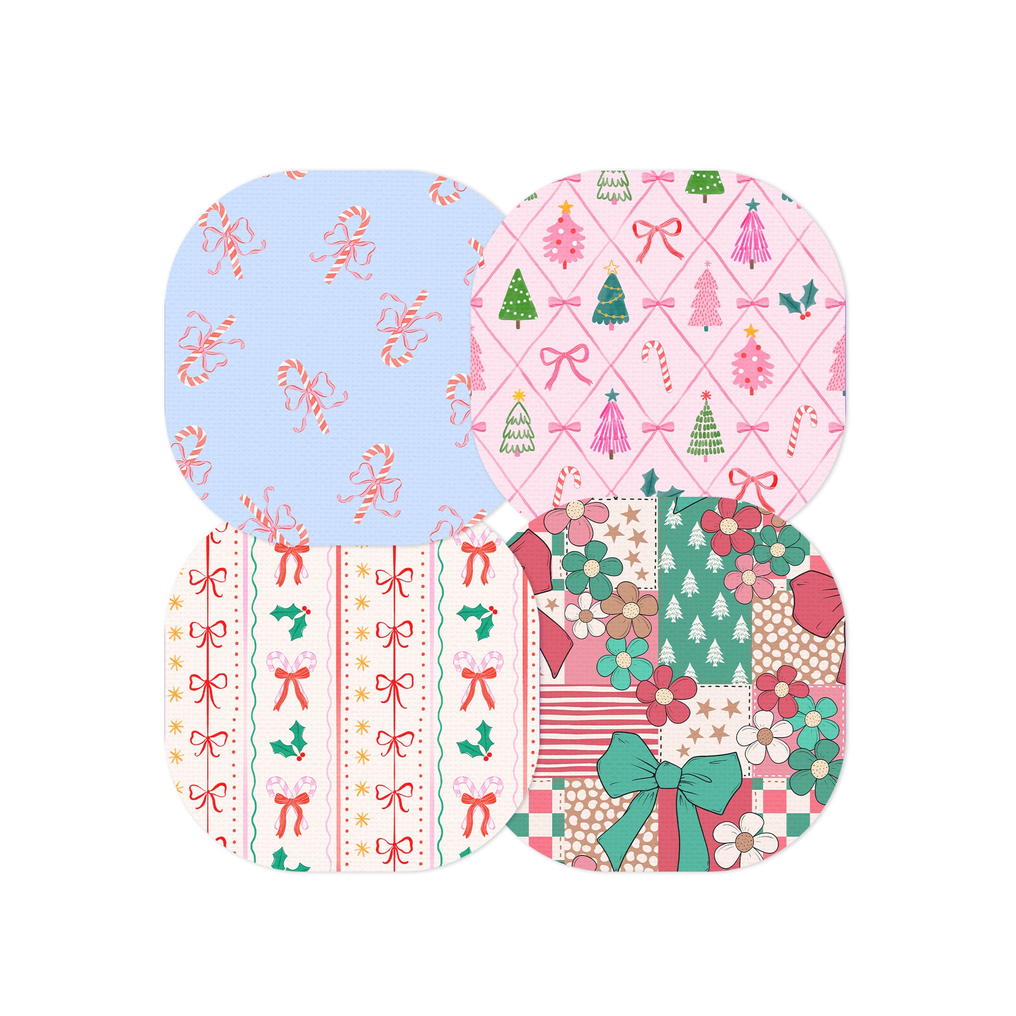 Pretty in Pink Holiday Variety Pack Overpatch Tape - Pump Peelz