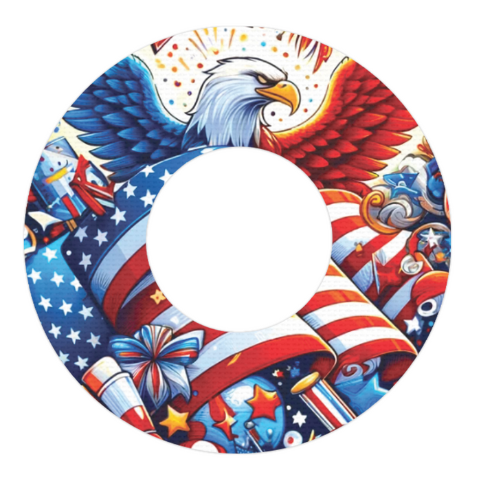 Patriotic Variety Pack Patch Patch Tape Designed for the FreeStyle Libre 2