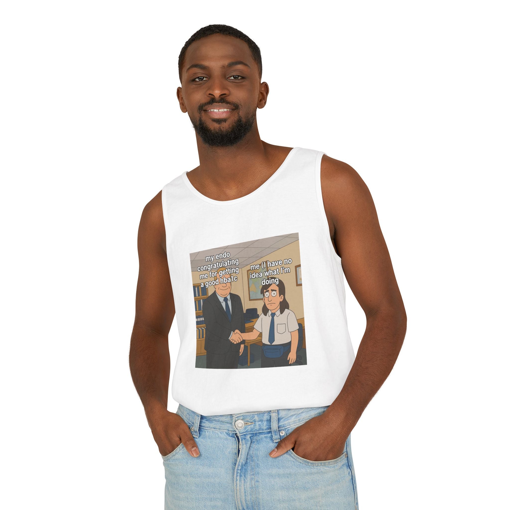 HBA1C Unisex Garment-Dyed Tank Top