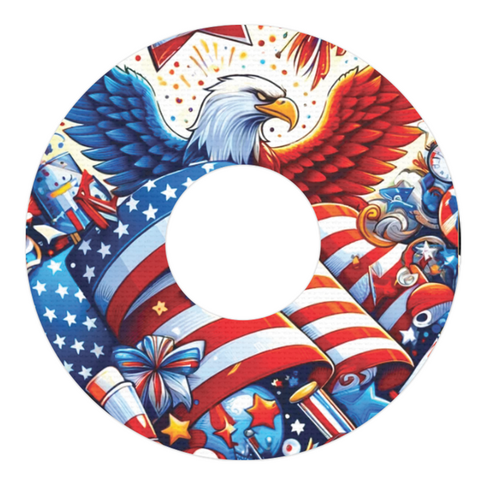 Patriotic Variety Pack Patch Patch Tape Designed for the FreeStyle Libre 3