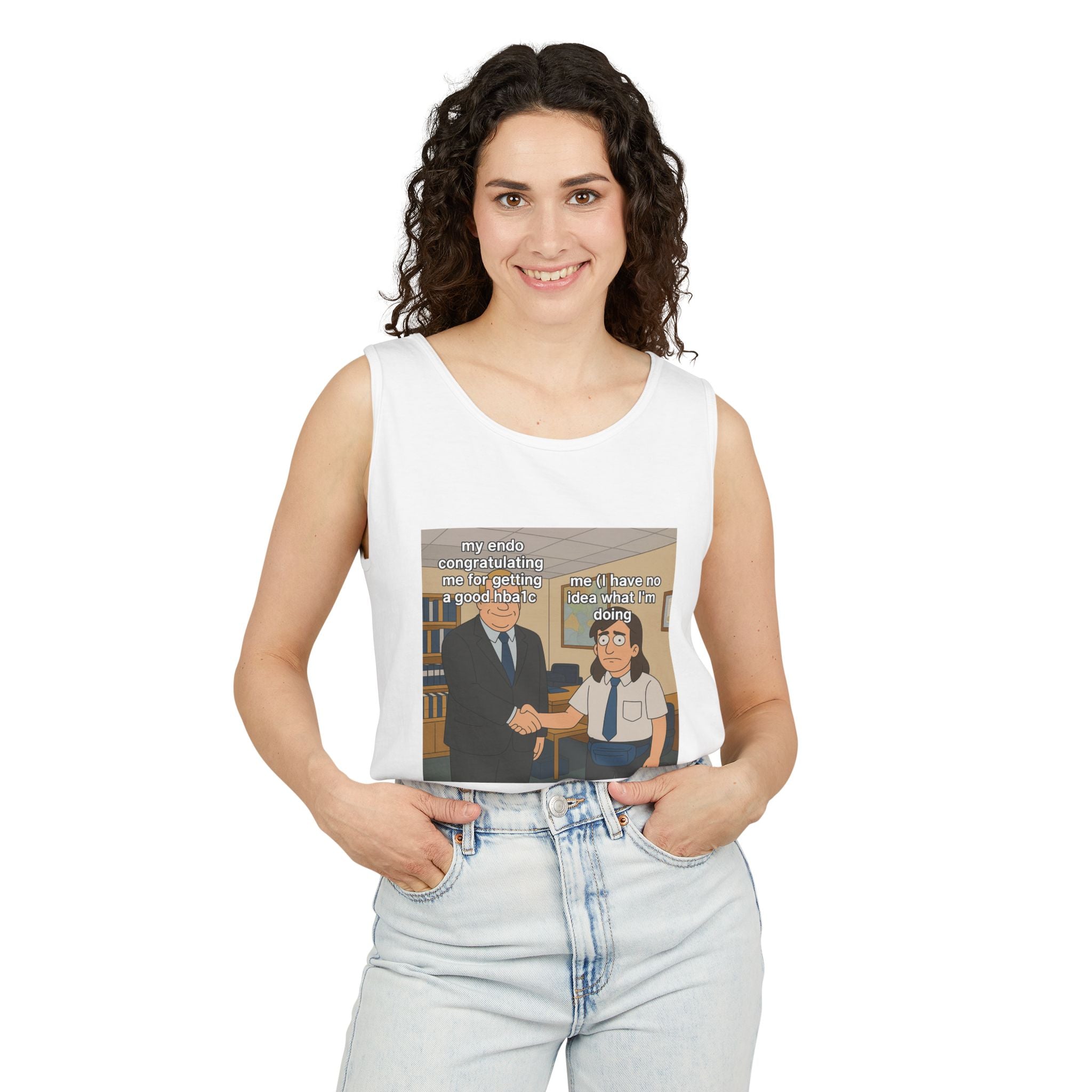 HBA1C Unisex Garment-Dyed Tank Top