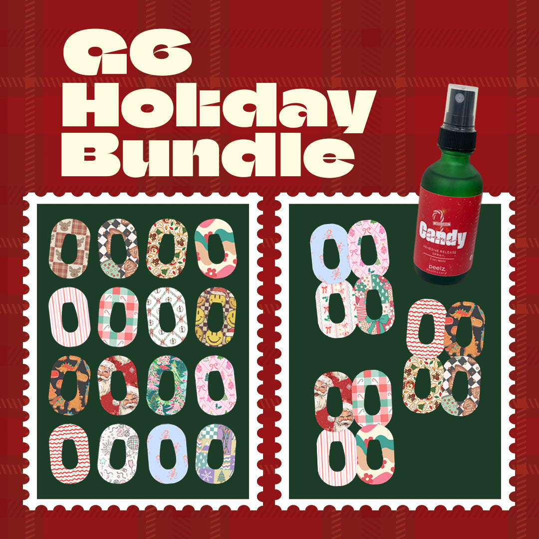 Dexcom G6 Holiday Essentials (20 Patches + 5 Stickers + 1 Spray)