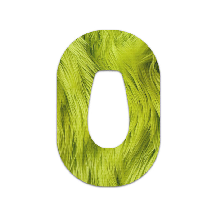 Green Fur Patch Tape Designed for the DEXCOM G6