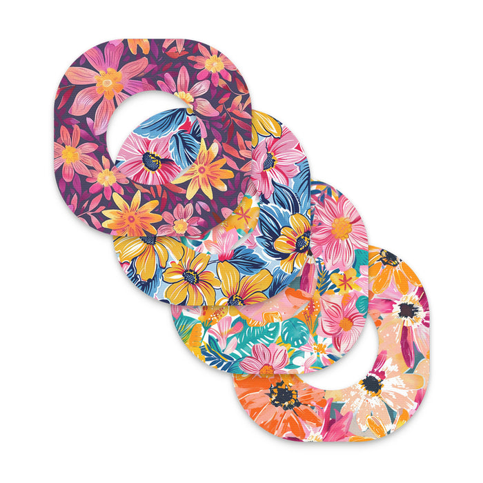 Floral Variety Patch Tape Designed for the Dexcom G7 and Stelo