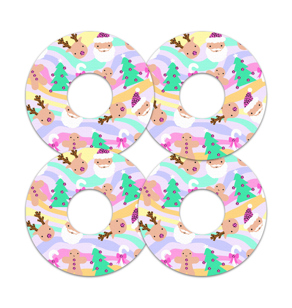 Christmas Pastel FreeStyle Libre 3 Patch Tape - Pump Peelz