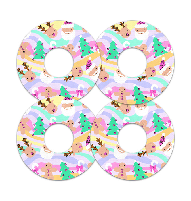 Christmas Pastel Patch Tape Designed for the FreeStyle Libre 3