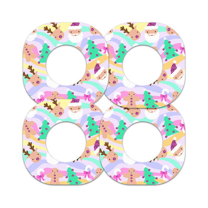 Christmas Pastel Patch Tape Designed for the DEXCOM G7 and Stelo