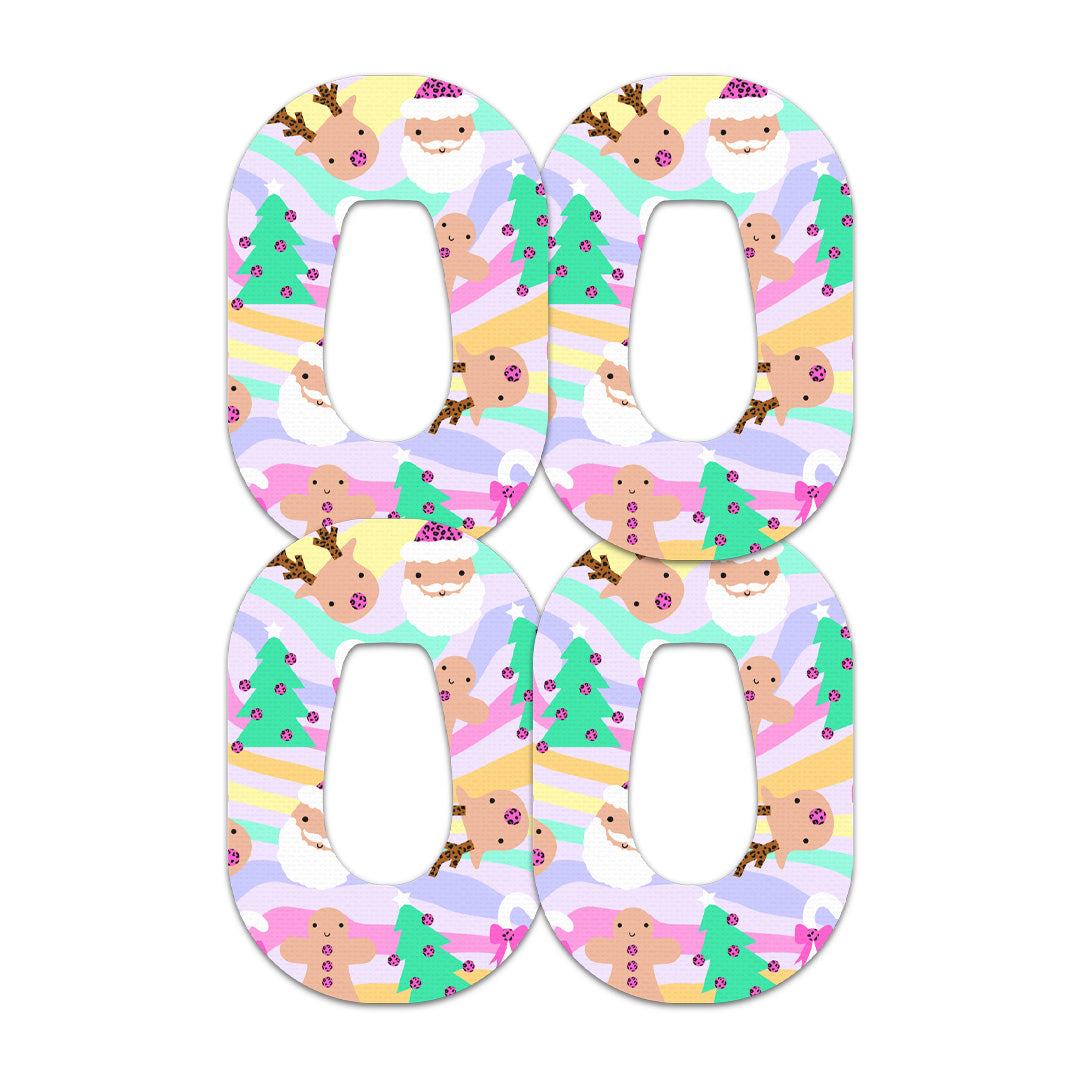 Christmas Pastel Dexcom G6 Patch Tape - Pump Peelz