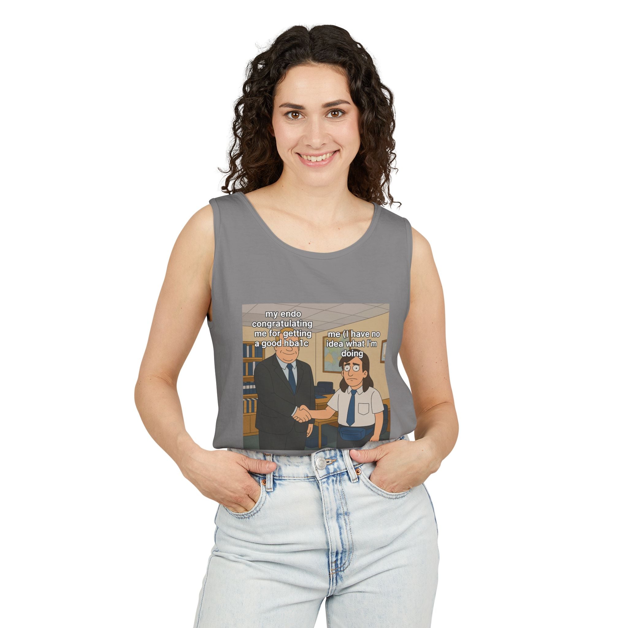 HBA1C Unisex Garment-Dyed Tank Top