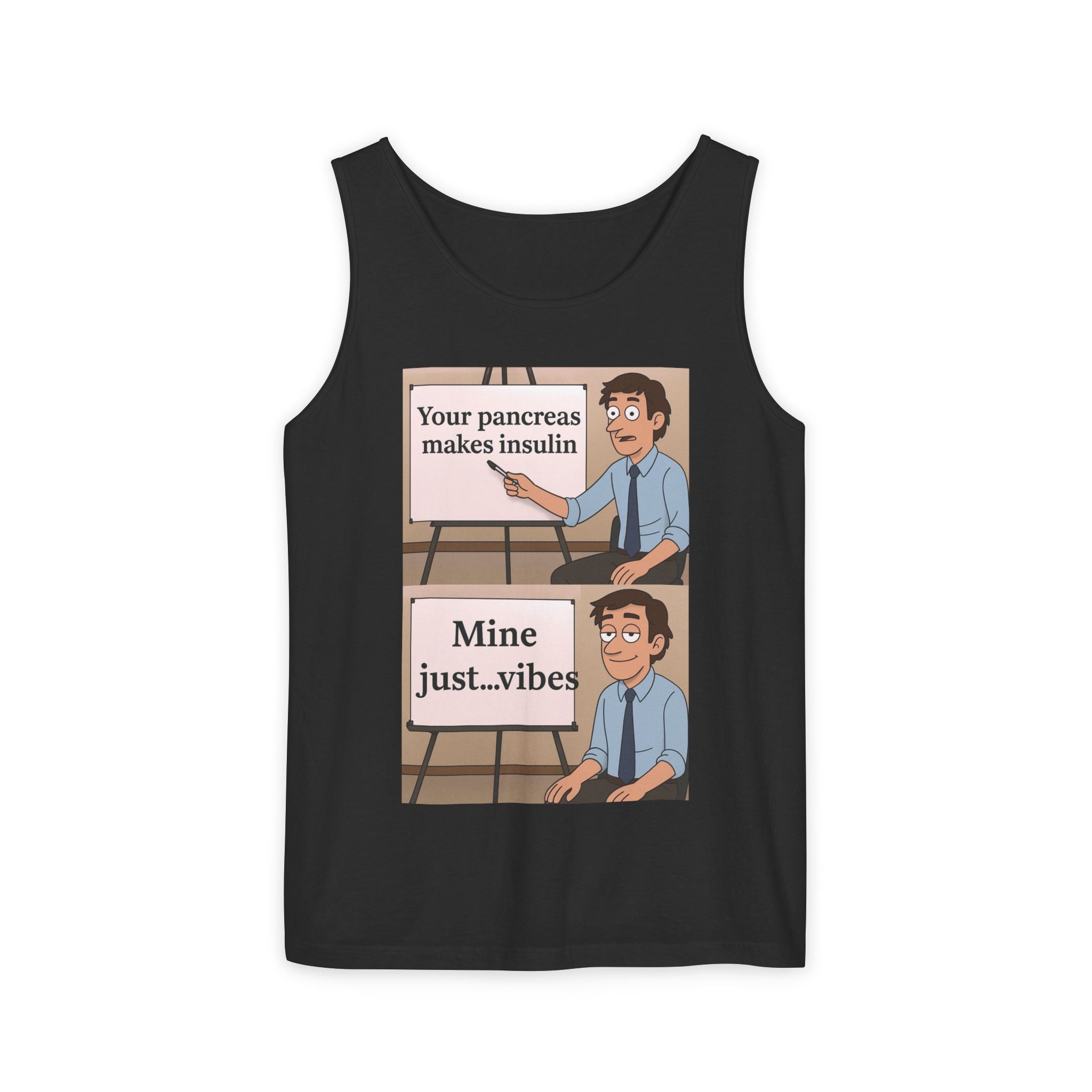 Pancreas Vibes Unisex Garment-Dyed Tank Top