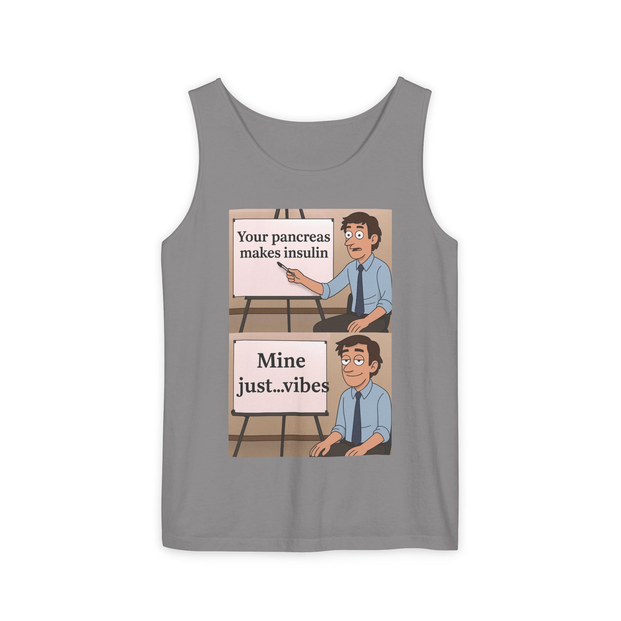Pancreas Vibes Unisex Garment-Dyed Tank Top