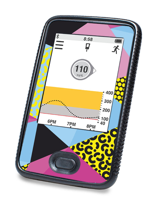 90S Neon Designed For Dexcom G6 Touchscreen Receiver Peelz Dexcom Continuous Glucose Monitor