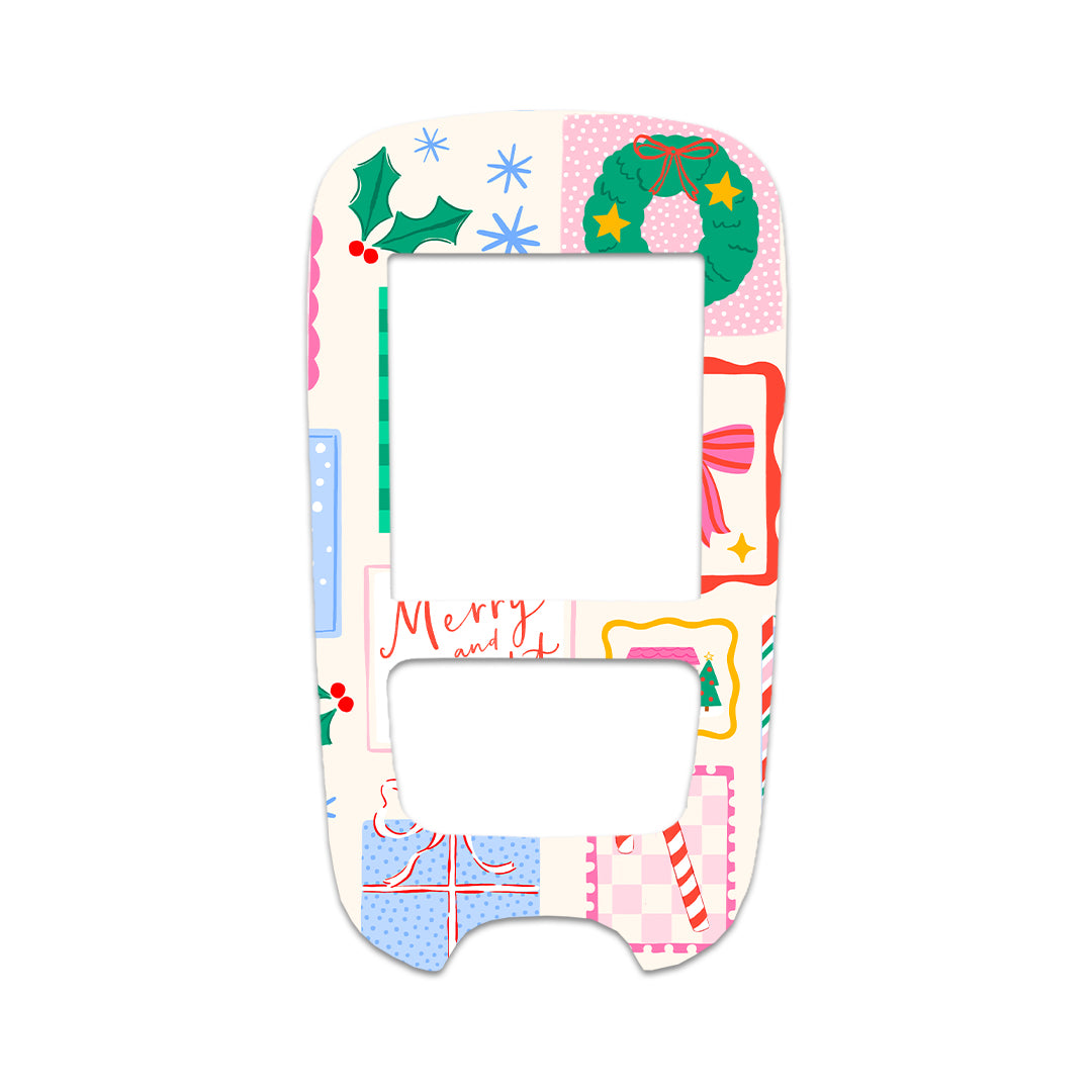 Holiday Greetings Accu-Chek Guide Glucometer Sticker - Pump Peelz