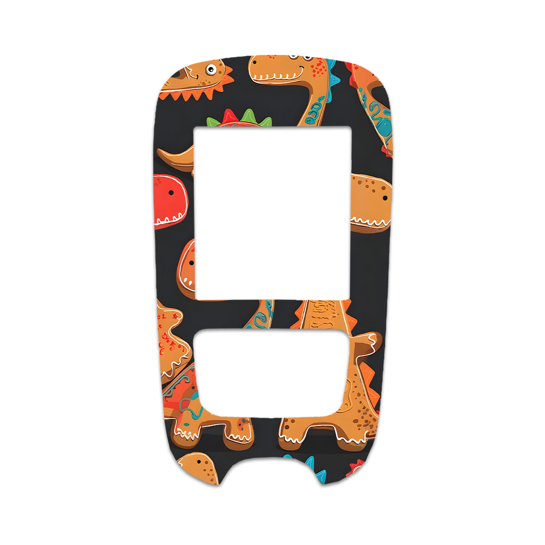 Jurassic Gingerbread Accu-Chek Guide Glucometer Sticker - Pump Peelz