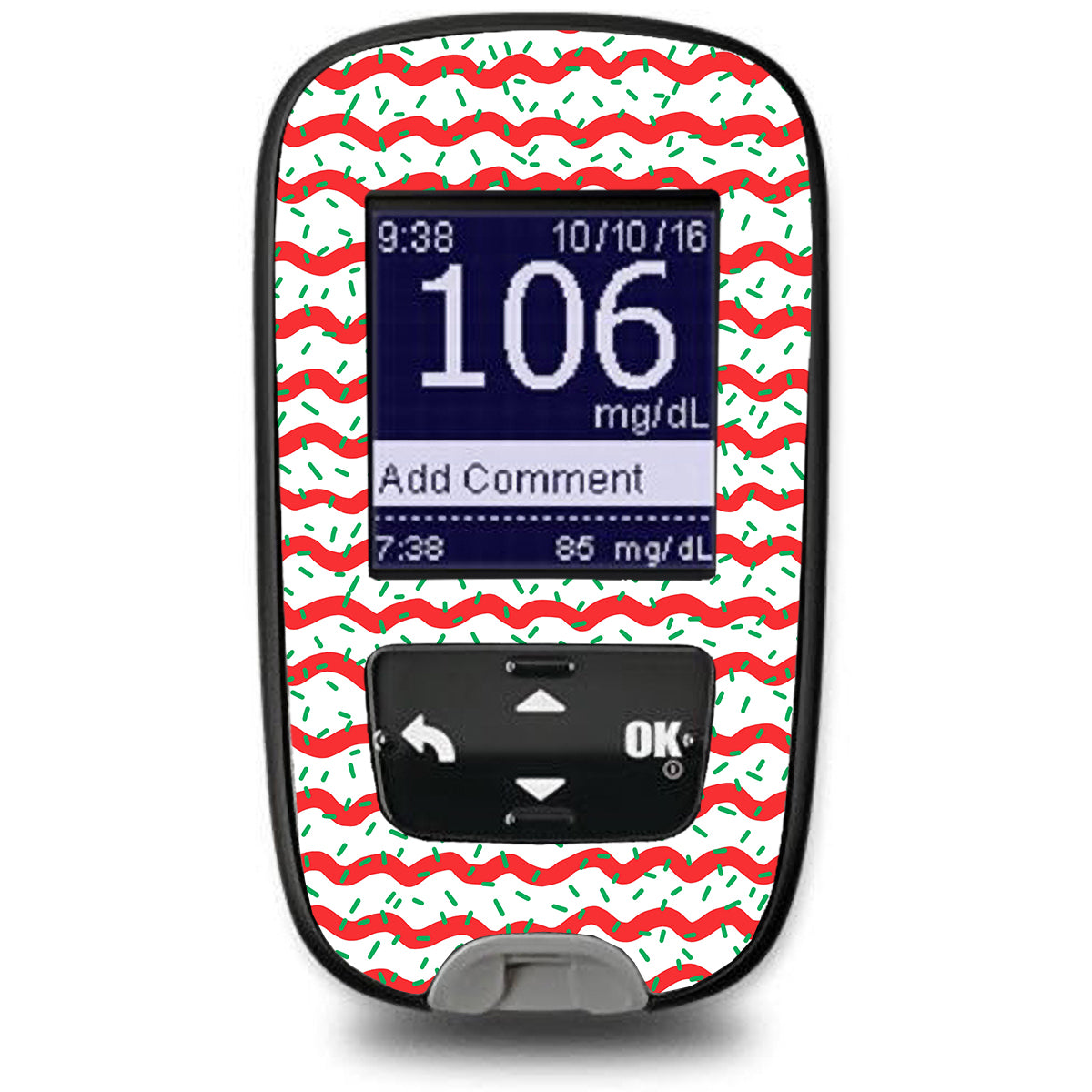 Christmas Icing Accu-Chek Guide Glucometer Sticker - Pump Peelz
