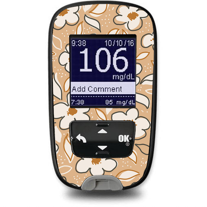 Muted Floral for the Accu-Chek Guide Glucometer