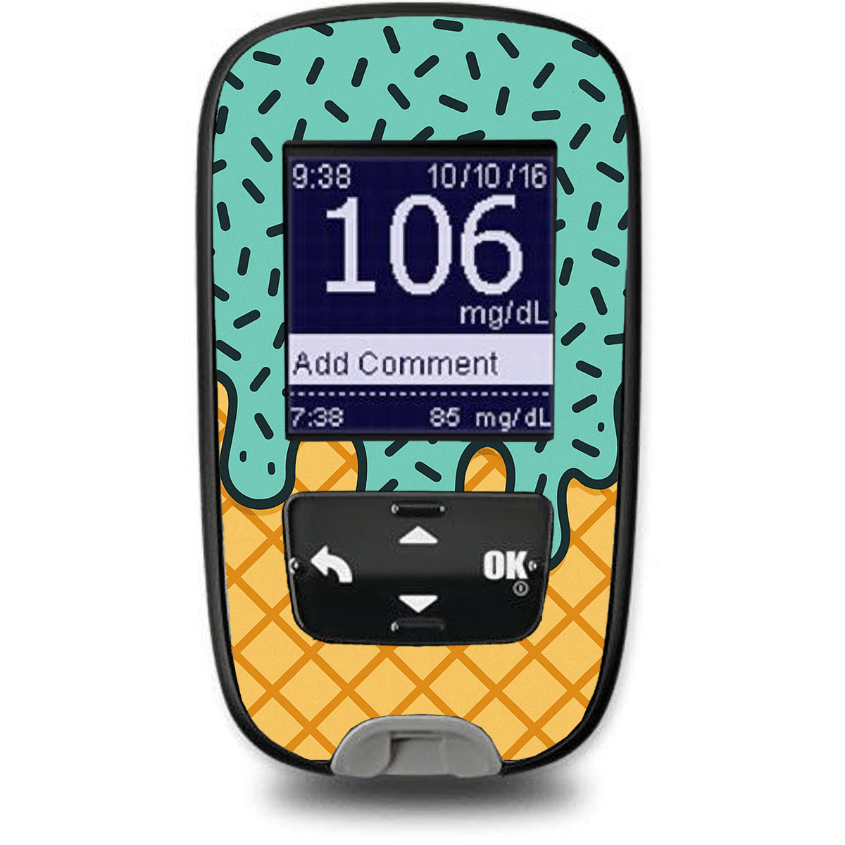 Ice Cream Social Accu-Chek Guide Glucometer Sticker - Pump Peelz