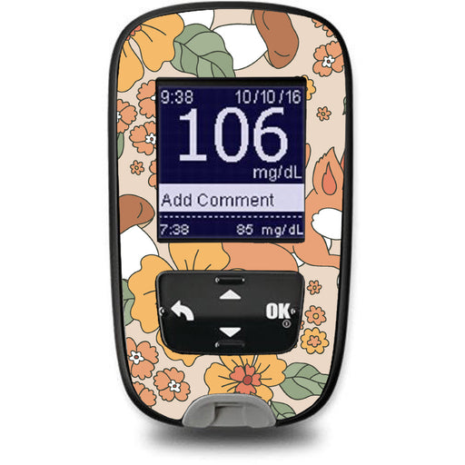 Thanksgiving Floral for the Accu-Chek Guide Glucometer - Pump Peelz