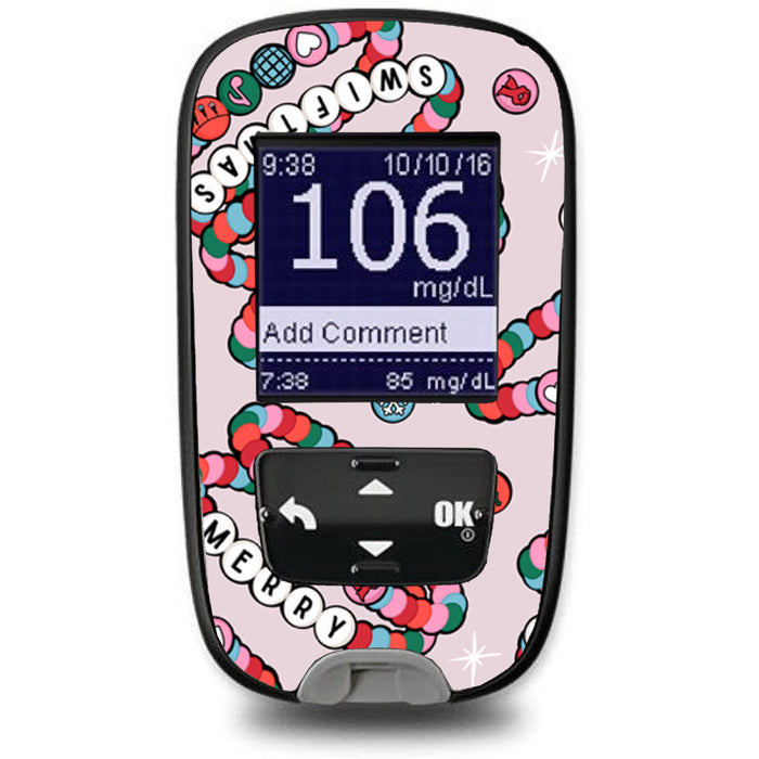 Merry Swiftmas Sticker for the Accu-Chek Guide Glucometer