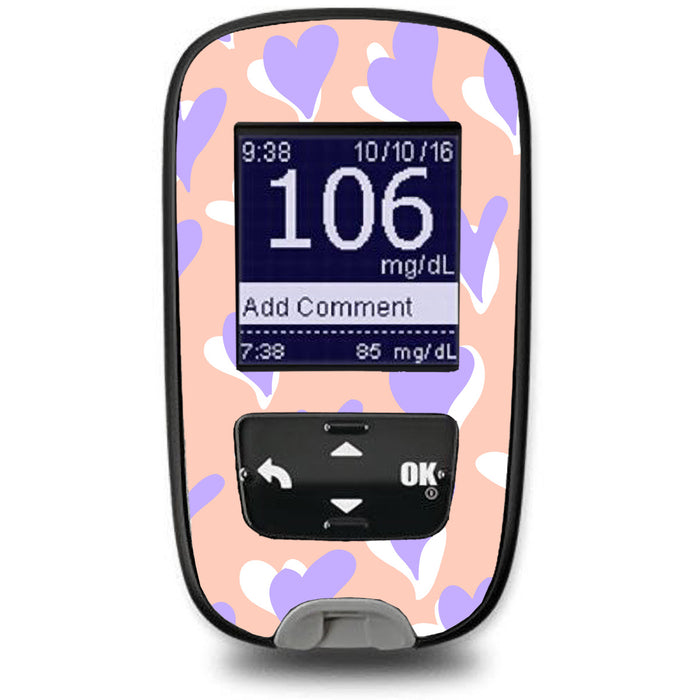 Lavender Love Sticker for the Accu-Chek Guide Glucometer