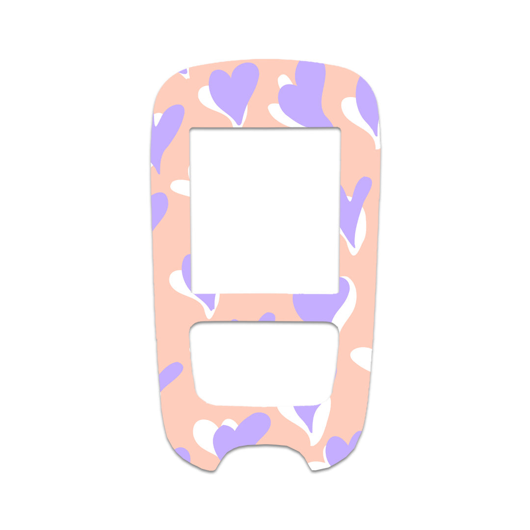 Lavender Love Sticker for the Accu-Chek Guide Glucometer