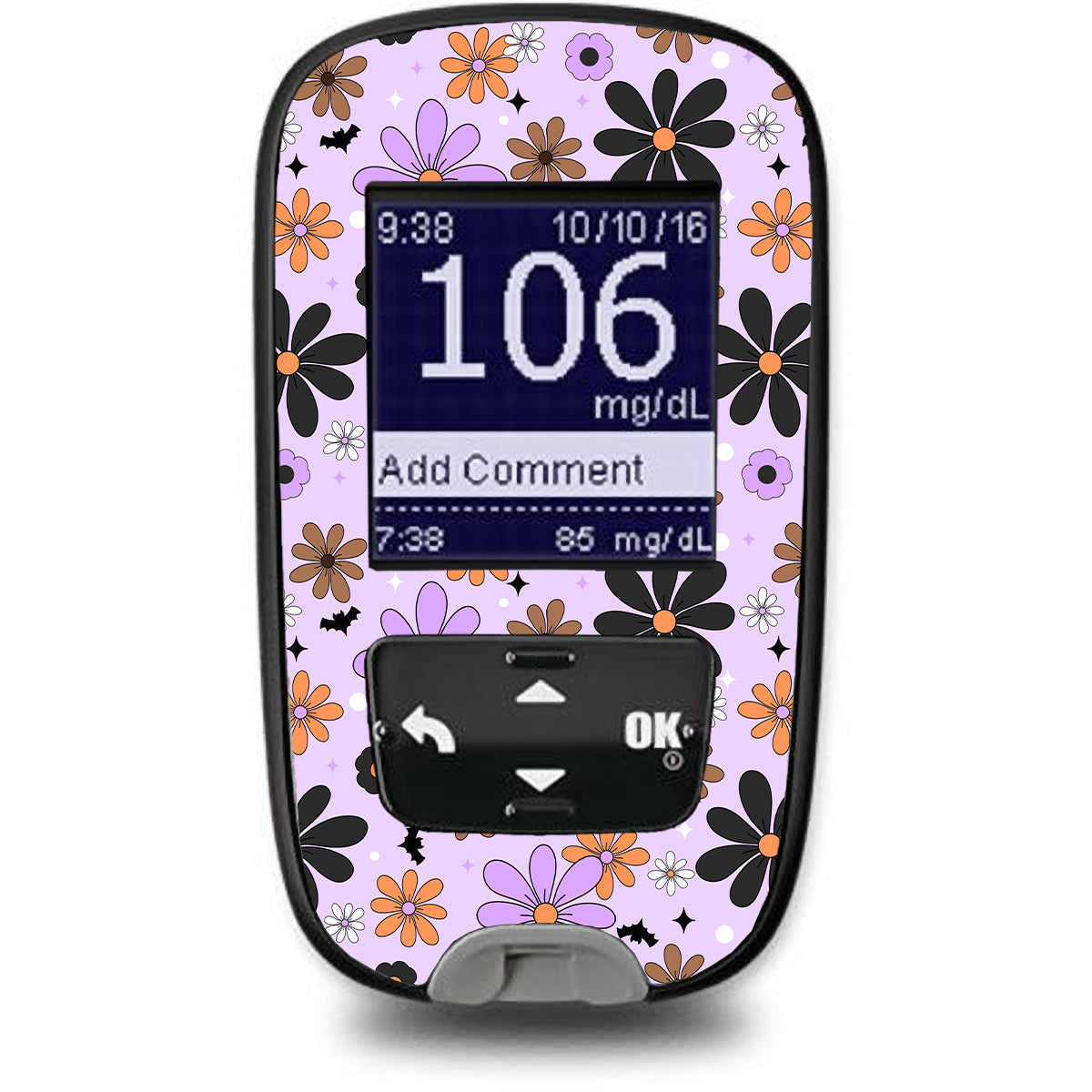 Batty Blooms Accu-Chek Guide Glucometer Sticker - Pump Peelz