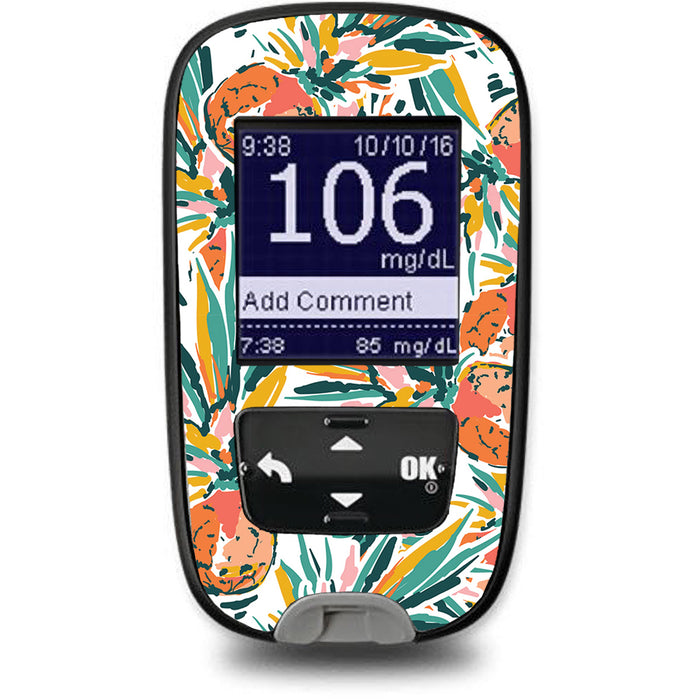 Pineapple Paradise Sticker for the Accu-Chek Guide Glucometer