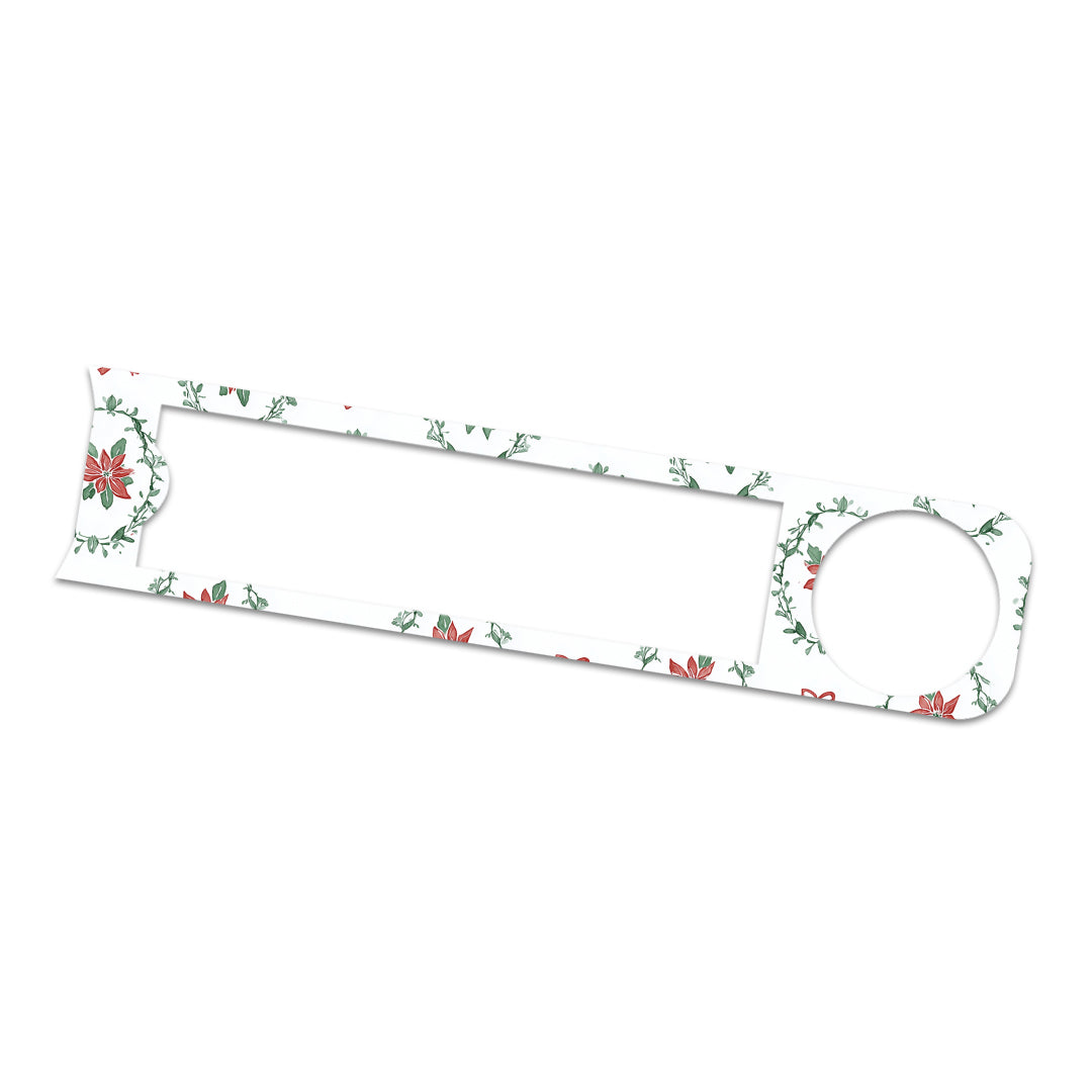 Poinsettia Parade Bayer Contour© Next One Glucometer Sticker - Pump Peelz