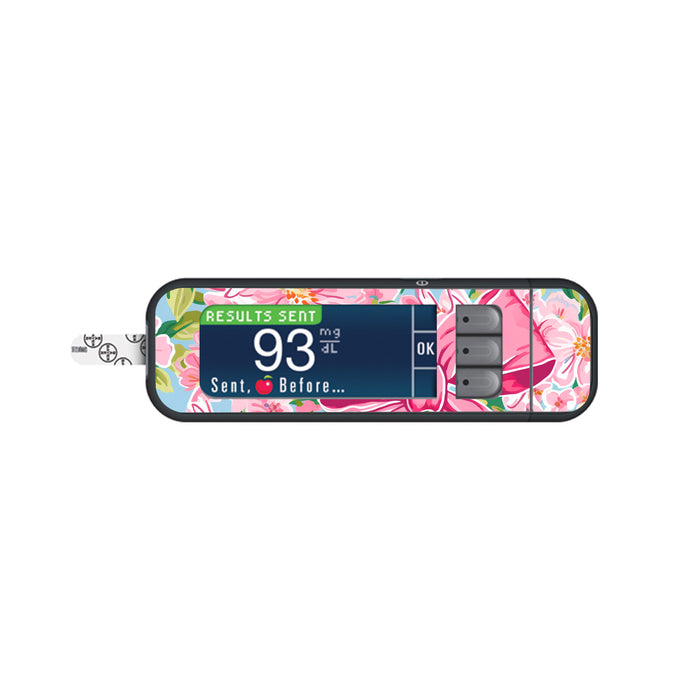 Blossom Bows Sticker for Bayer Contour Next Glucometer