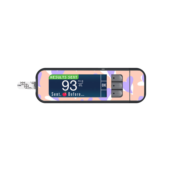 Lavender Love Sticker for Bayer Contour Next Glucometer