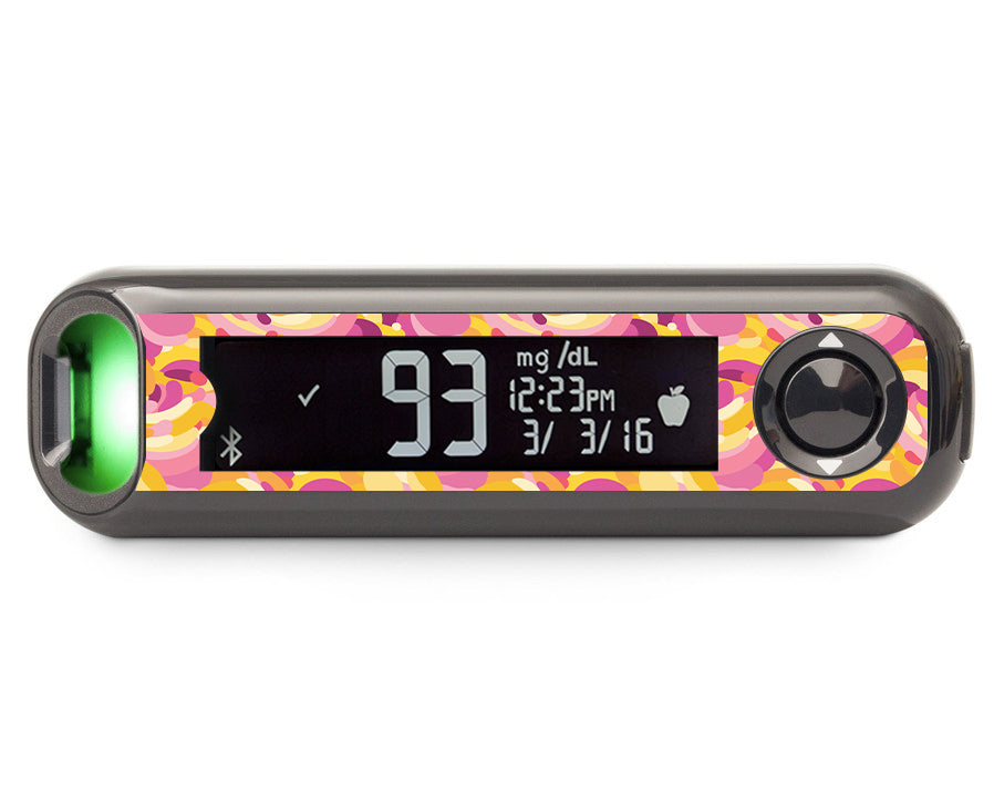 Jelly Swirl Bayer Contour© Next One Glucometer Sticker - Pump Peelz
