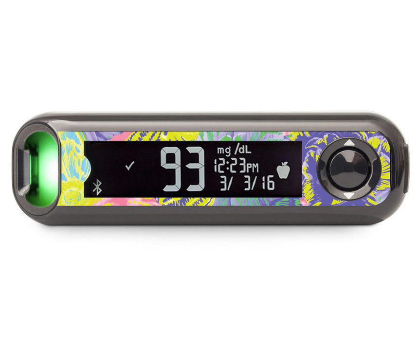 Neon Floral Bayer Contour© Next One Glucometer