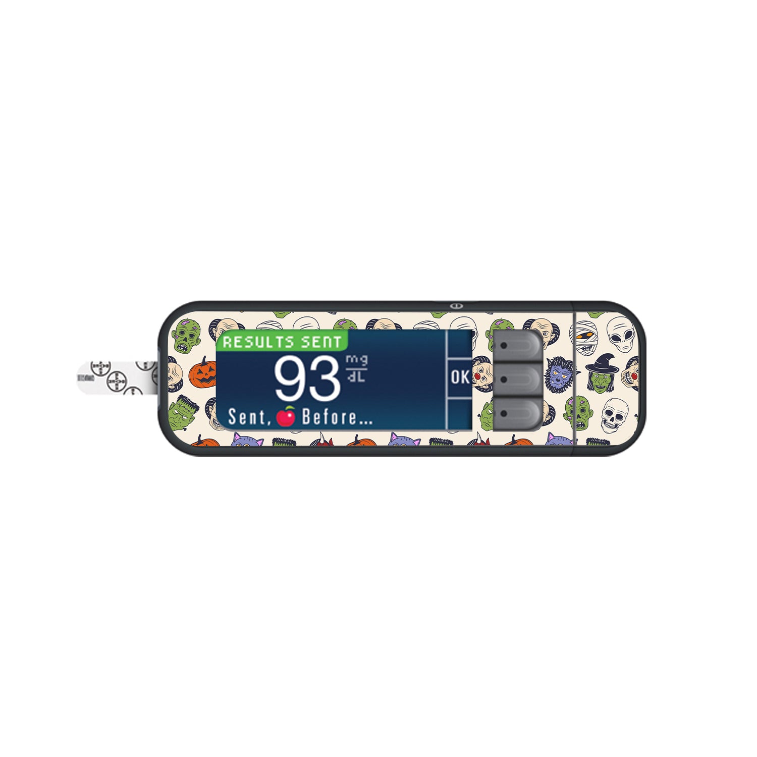 Monster Mash Bayer Contour Next Glucometer Sticker - Pump Peelz