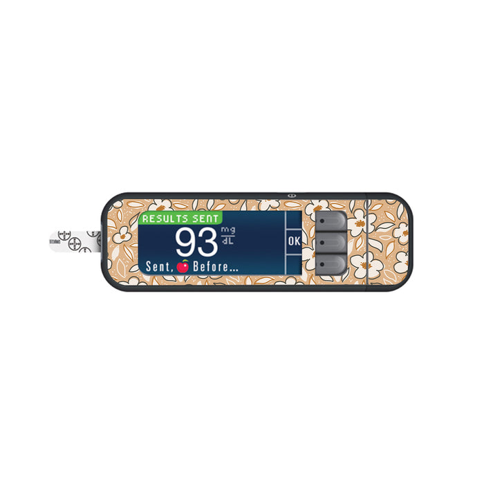 Muted Floral for Bayer Contour Next Glucometer