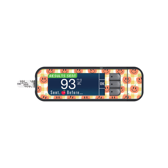 Pumpkin Smilies for Bayer Contour Next Glucometer