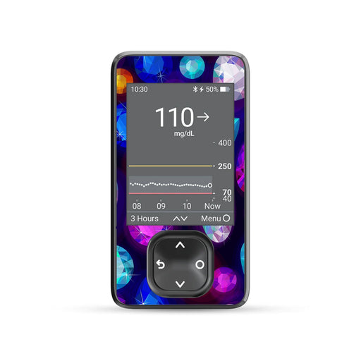 Bejeweled DEXCOM G7 and Stelo and G6 Touchscreen Receiver Sticker-Pump Peelz