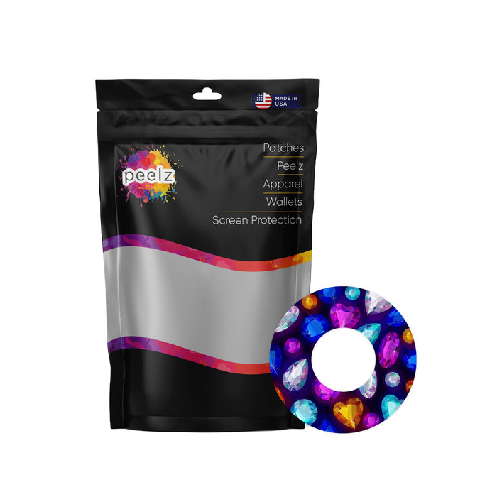 Bejeweled Patch Tape Designed for the FreeStyle Libre 2-Pump Peelz